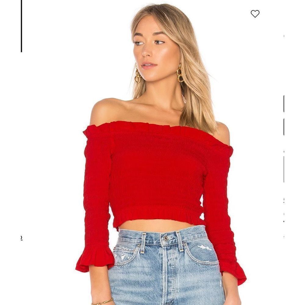 NWOT Lovers and Friends Hampton Top in Red Size S